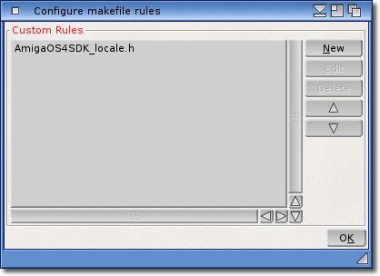 Configure makefile Rules