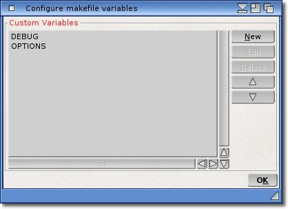 Configure makefile Variables