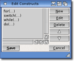 Code Construct Editor
