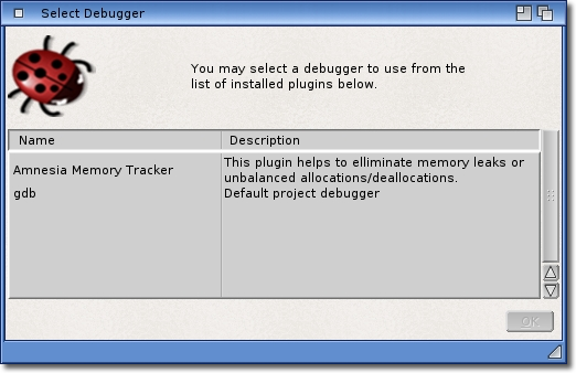 Select Debugger