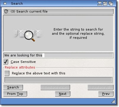 Searching in a file